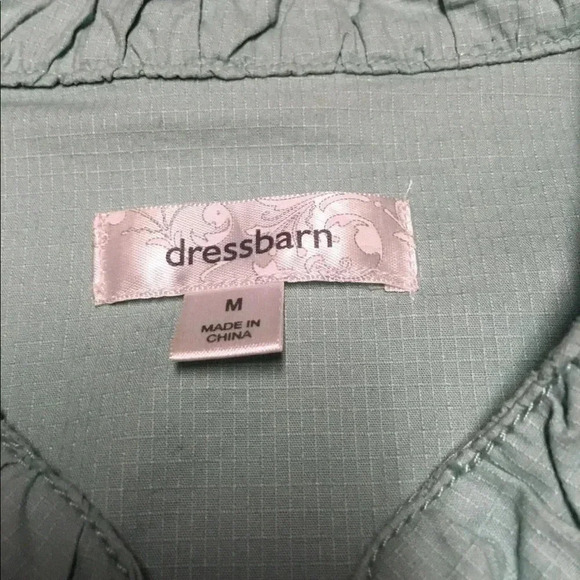 Dressbarn Sea foam Green Utility Jacket, size Med - Picture 2 of 5